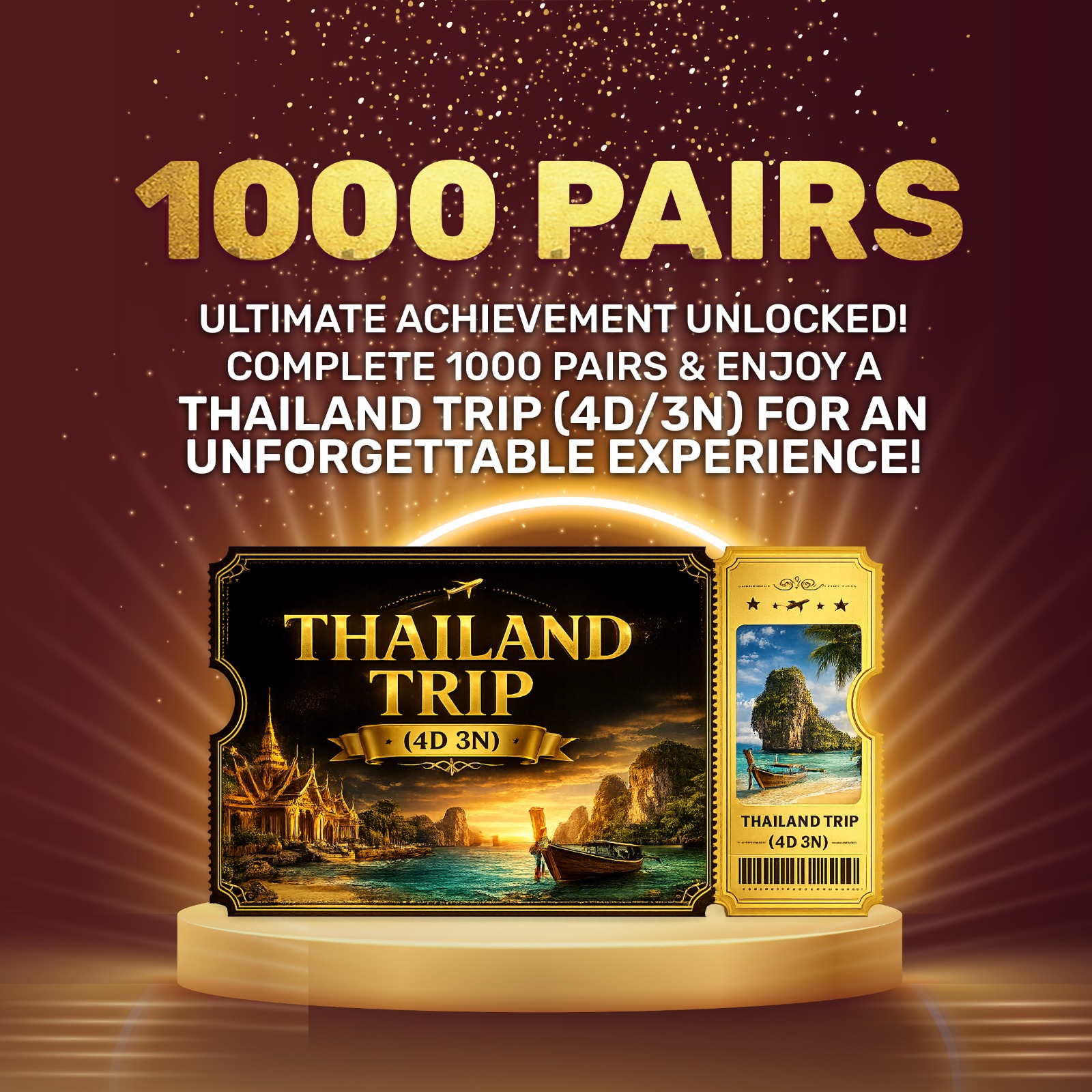1000 Pairs Offer - Thailand Trip